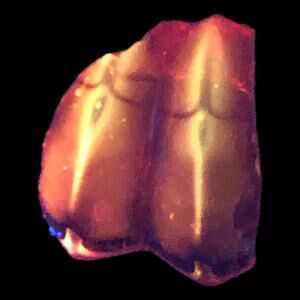 Amberina Art Glass Cullet Glowing Cadmium Slag #4GS44